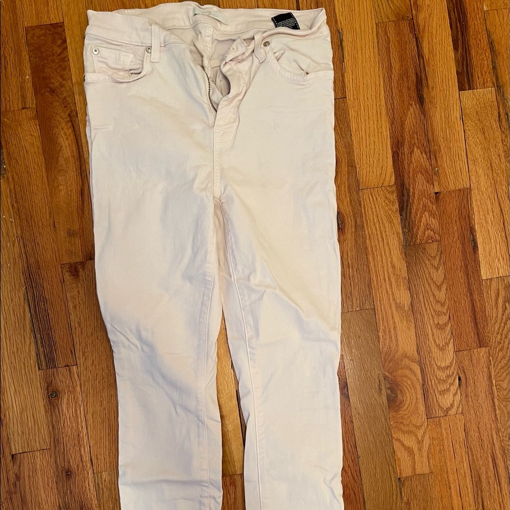 7 for all Mankind Light Pink Skinny Jean